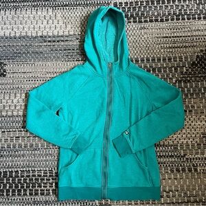 Women’s The North Face Teal Green Zip Up Hoodie Jacket Size Medium